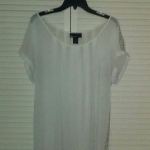 White translucent blouse